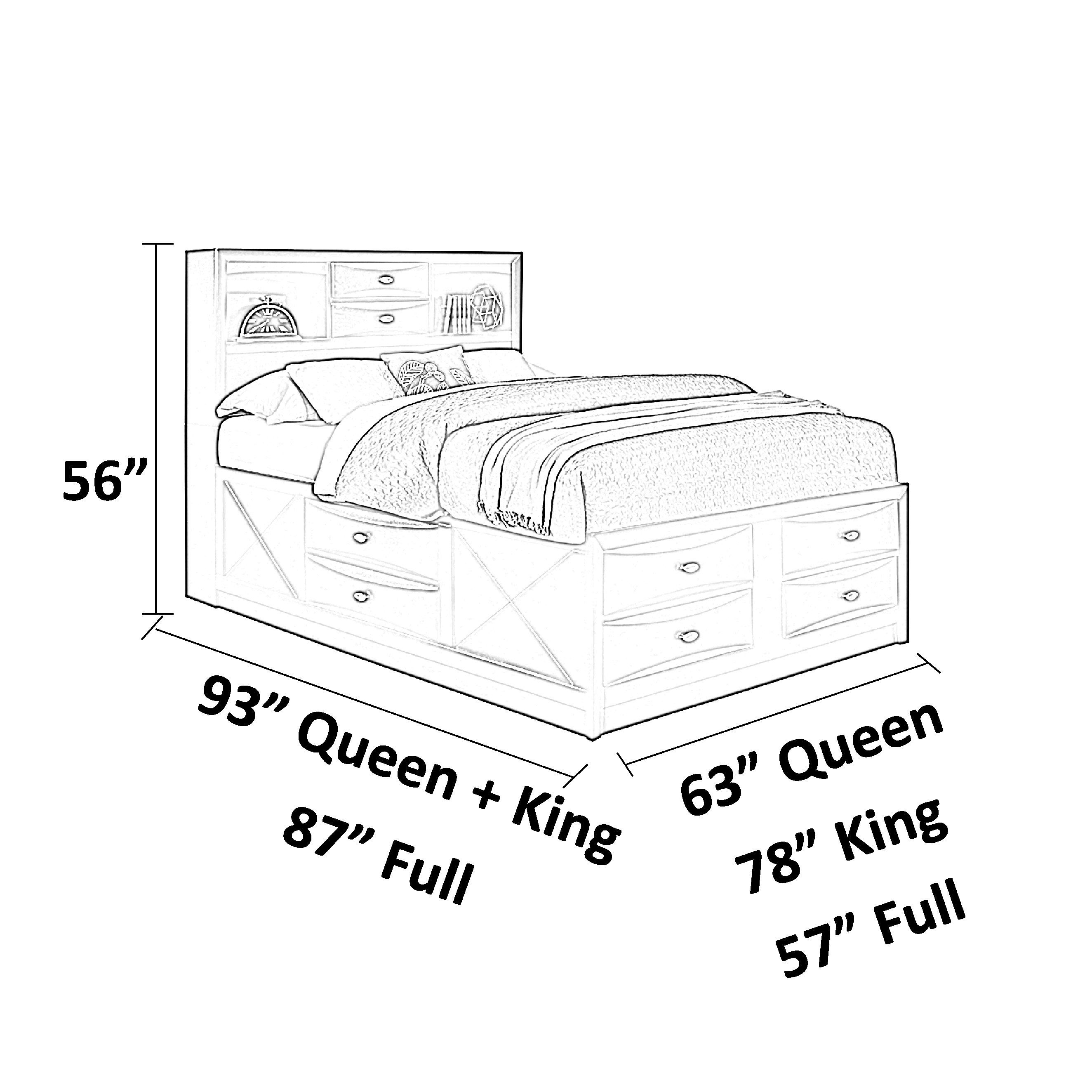 Lark Manor Piechota Storage Bed & Reviews Wayfair Canada