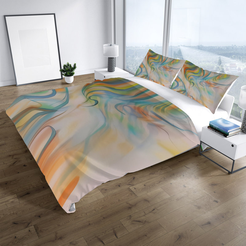 Ensemble de housse de couette, Housse de couette simple + 1 taie décorative pour