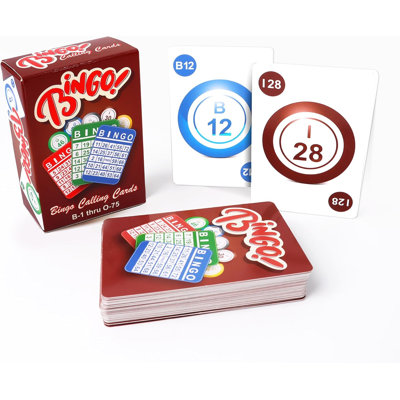 GSE Bingo Calling Cards, Stiffness Bingo Game Playing Cards with High Visibility Numbers