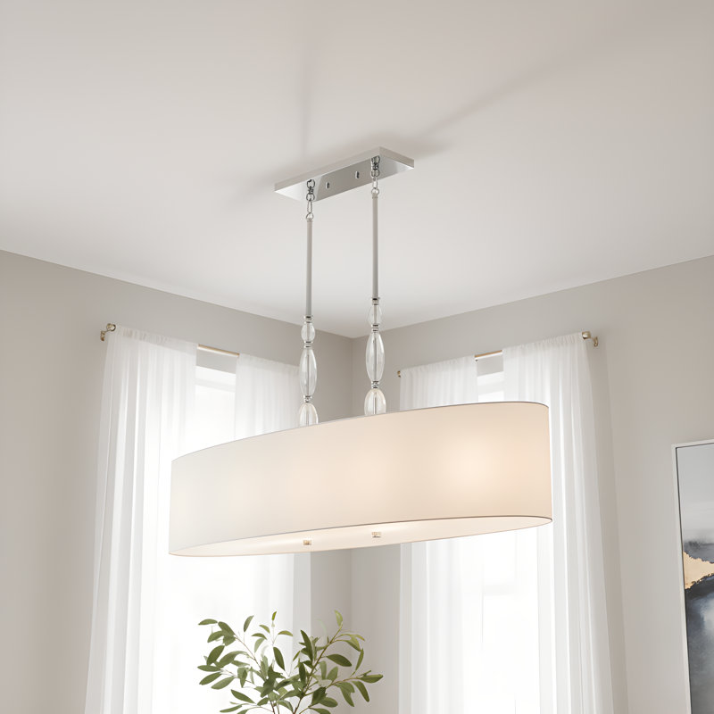 Stone 5-Light Polished Chrome Island Light