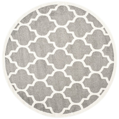 Ammundsen Geometric Dark Grey/Beige Area Rug