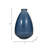 Modern Smooth Glass Vase for Home Decor Styling - Decorative Coastal Accent Tall Flower Vase for Tabletop, Shelf, or Console Setup - Blue-93464909