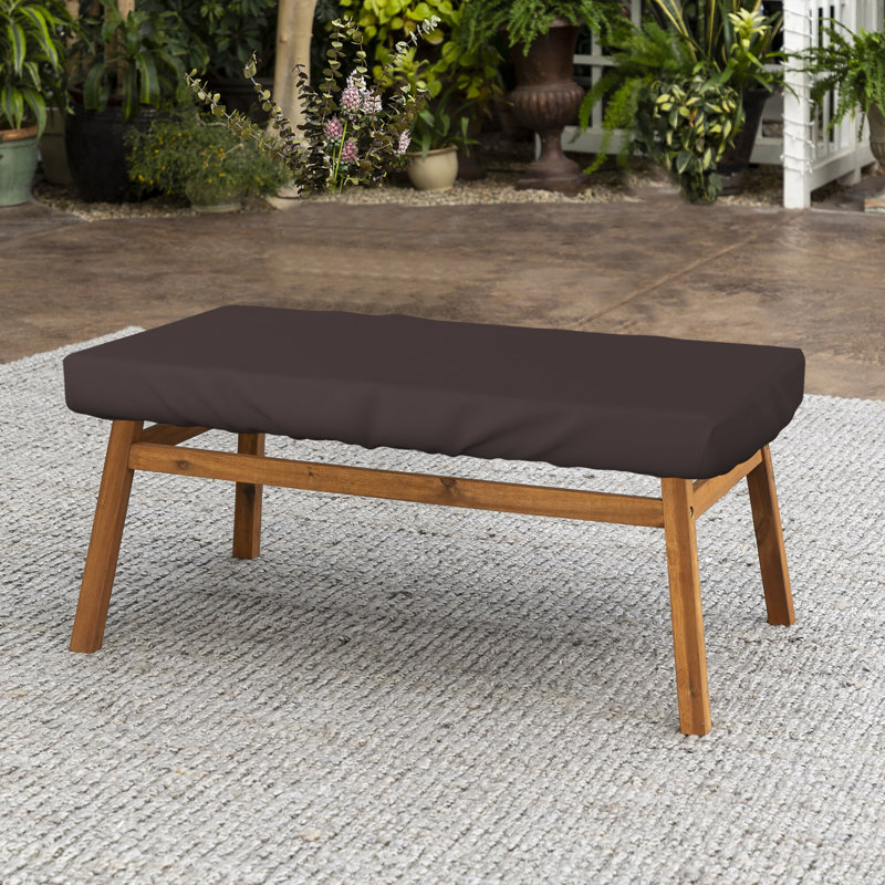 Couvercle de table rectangulaire pour patio, H 5 po x l 75 po x P 40 po, Café