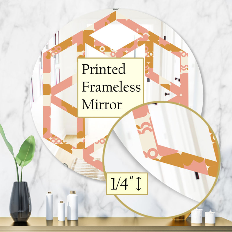 Miroir mural Hexagon Star, H 31,5 po x l po