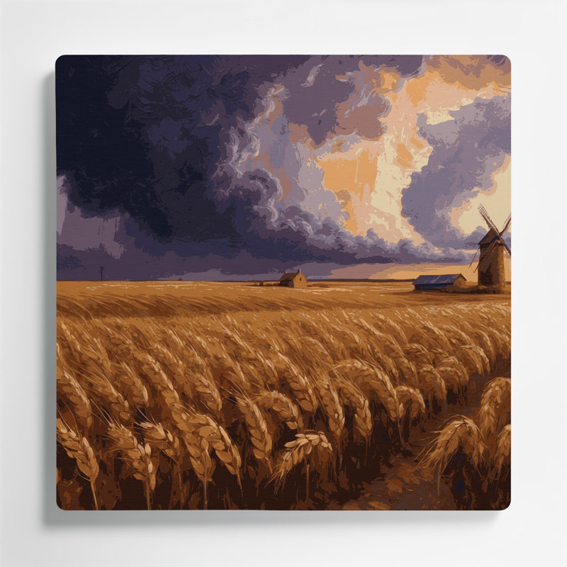 États-Unis, Kansas, art mural en métal brun, H 12 po x l 12 po