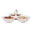 Berry & Thread Triple Bowl Server - Whitewash