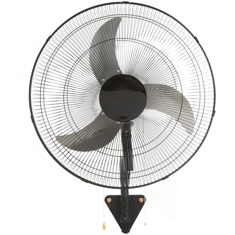 Ventilateur mural, 20 po, vitesse élevée à 3 vitesses Ventilateur mural oscillant industriel 4650 CFM, commercial ou résidentiel pour entrepôt, serre, atelier, patio, sous-sol, noir, homologué ETL