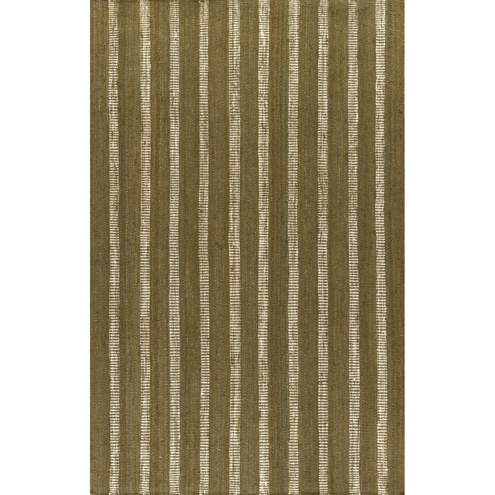 Aadison Hand Woven Jute Striped Green Area Rug, Rectangle 8'10" x 11'10"