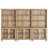 Sideboard Cabinet With Bar Hutch, Buffet Cabinet With Glass Doors And 5 Tier Shelve, 101''-1289469155