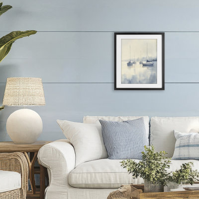 Subtle Tides Of Freedom Framed Print Under Glass, design by Novae