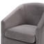 Fauteuil demi-tonneau pivotant en velours Biatris -86783393