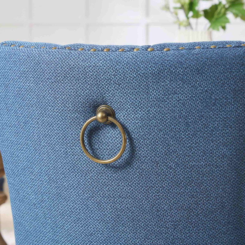 Chaise rembourrée Damine, Noir, noir, noir, noir, Bleu