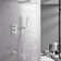 Shower & Tub Systems with 11.8" Rain Head and High Pressure Handheld, Wall Mounted, Rough in-Valve