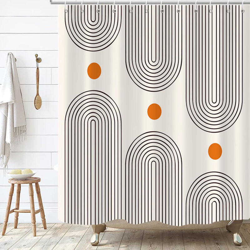 Rideau de douche Boho Mid Century