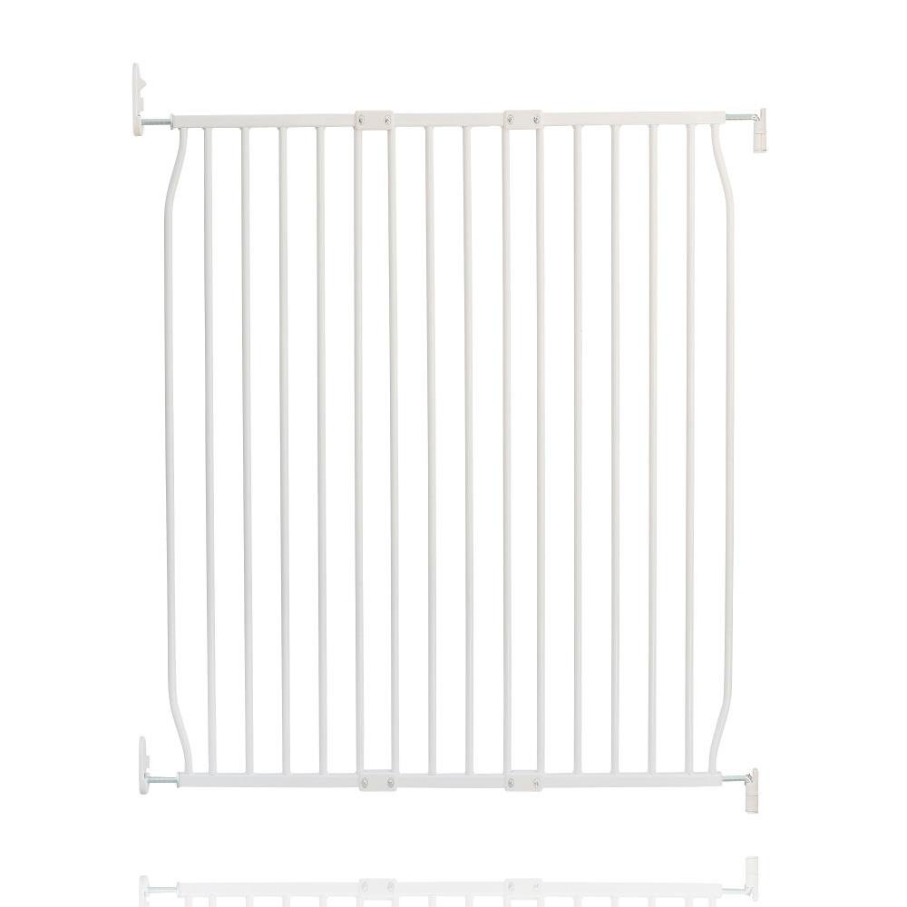 Safetots Eco Screw Fit Baby Gate, White, 90Cm - 100Cm, Stair Gate For Toddler And Baby, Screw Fit Safety Barrier