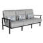 Holland Cushioned Sofa w/Three Accent Pillows
