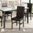 5-Piece Dininng Room Table Set with 4 Uphosltered Dining Chairs, Faux Marble Table Top and Robust Metal Frame Dining Table Set of 5, Space-Saving Design Dinette Set for Home Furniture Kitchen Restaurant-912154684-924555524