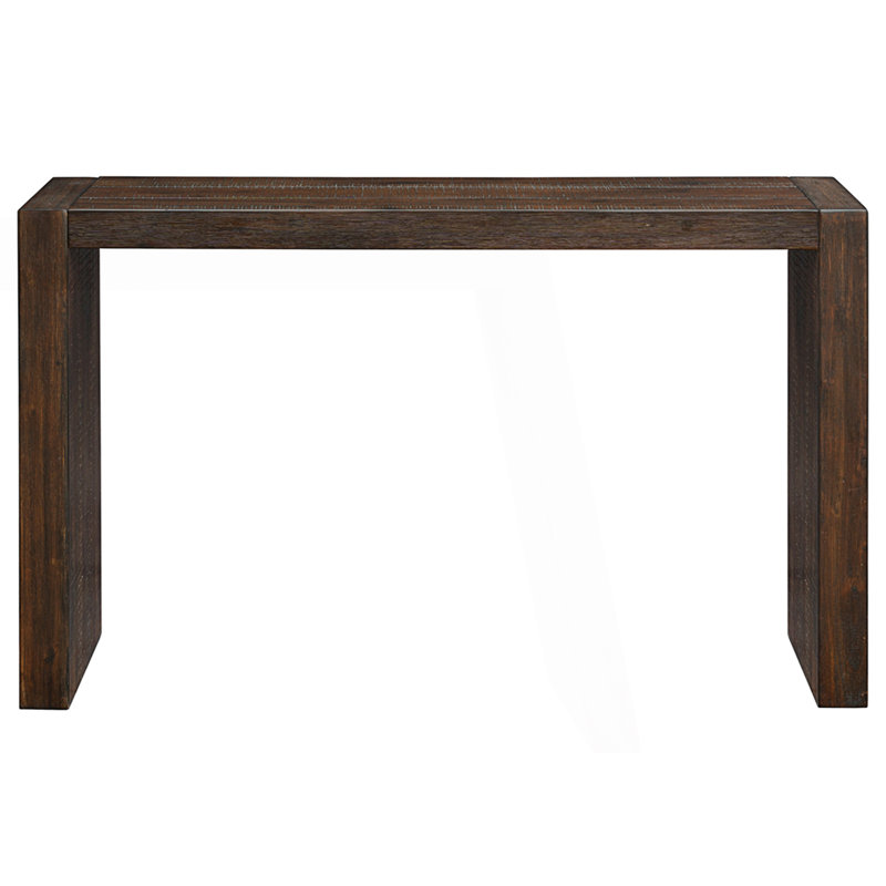 Console Modern Clean Line, table d'entrée, Brun