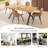 Costner 5 Pieces Dining Table Set With Rectangular Wood Top Table And 4 Upholstered Side Chairs-123027042-123027044
