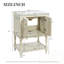 Meuble-lavabo avec lavabo, 2 portes et tablette ouverte-829673752