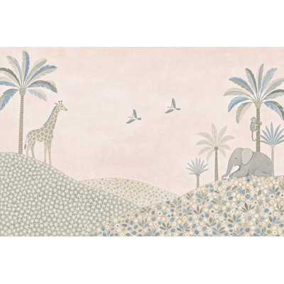 Papier peint texture aquarelle pastel doux
