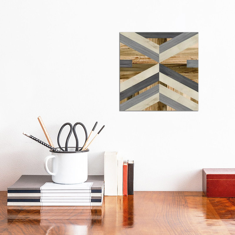 Geometric Inlay I by June Erica Vess - Wrapped Canvas Print, 30.48 cm H x 30.48 cm W