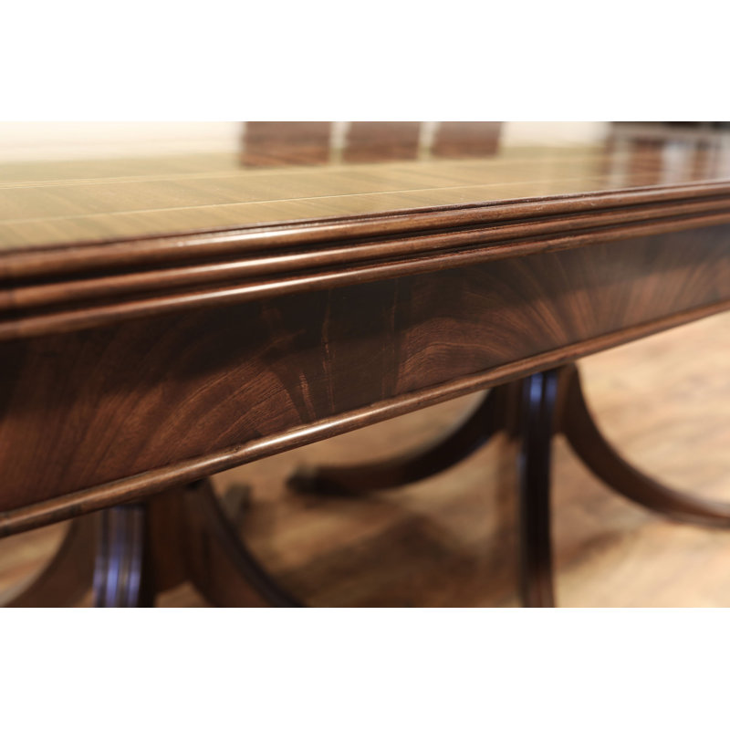 Oval Mahogany Wood Dining Table