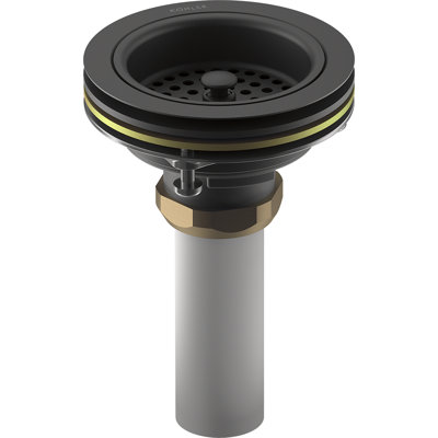Duostrainer Sink drain and strainer with tailpiece