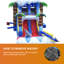 Toboggan gonflable avec piscine pour enfants JumpOrange Shark