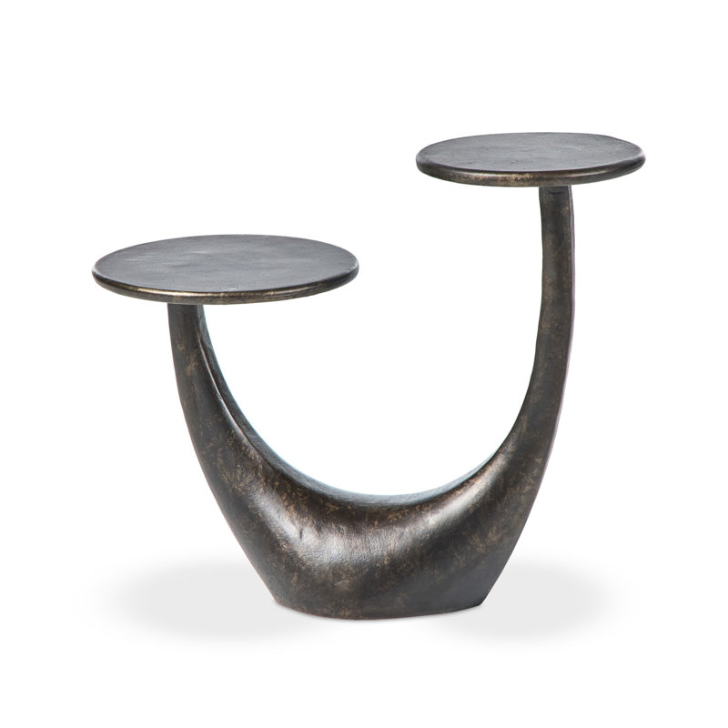 Torrid End Table-Distressed Bronze