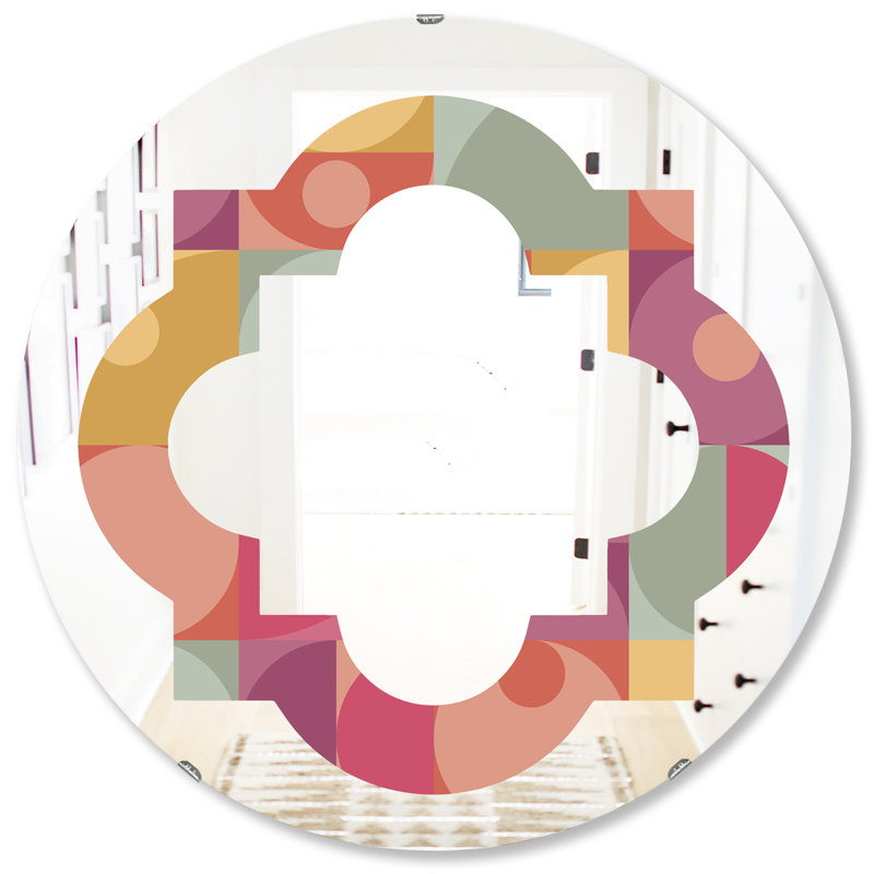Miroir mural Quatrefoil, H 23,6 po x l 23,6 po