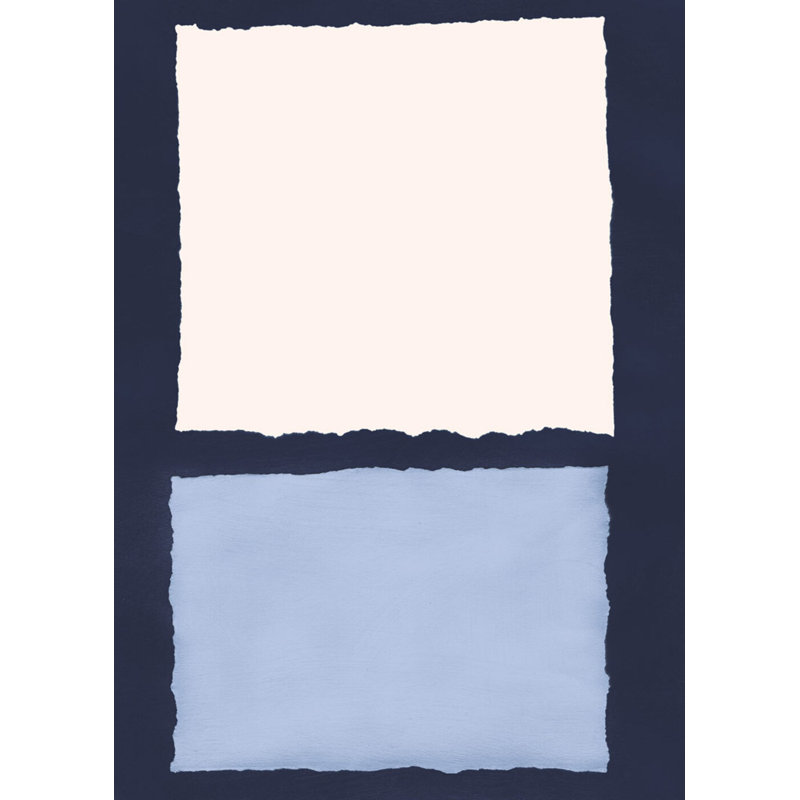 Blue Colorblock 1 Print by Goderwis, Kyle