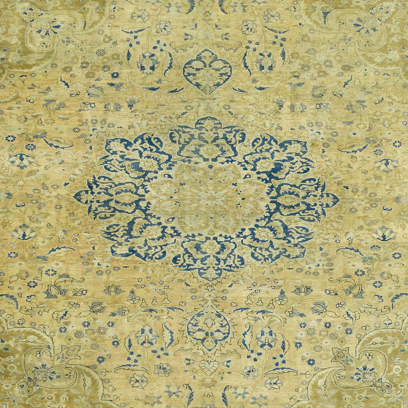 Abstract Indoor Rug, Square 4'