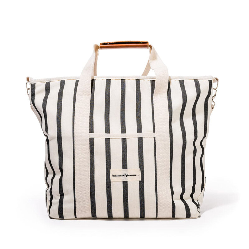 Cooler Tote Bag, Black/White