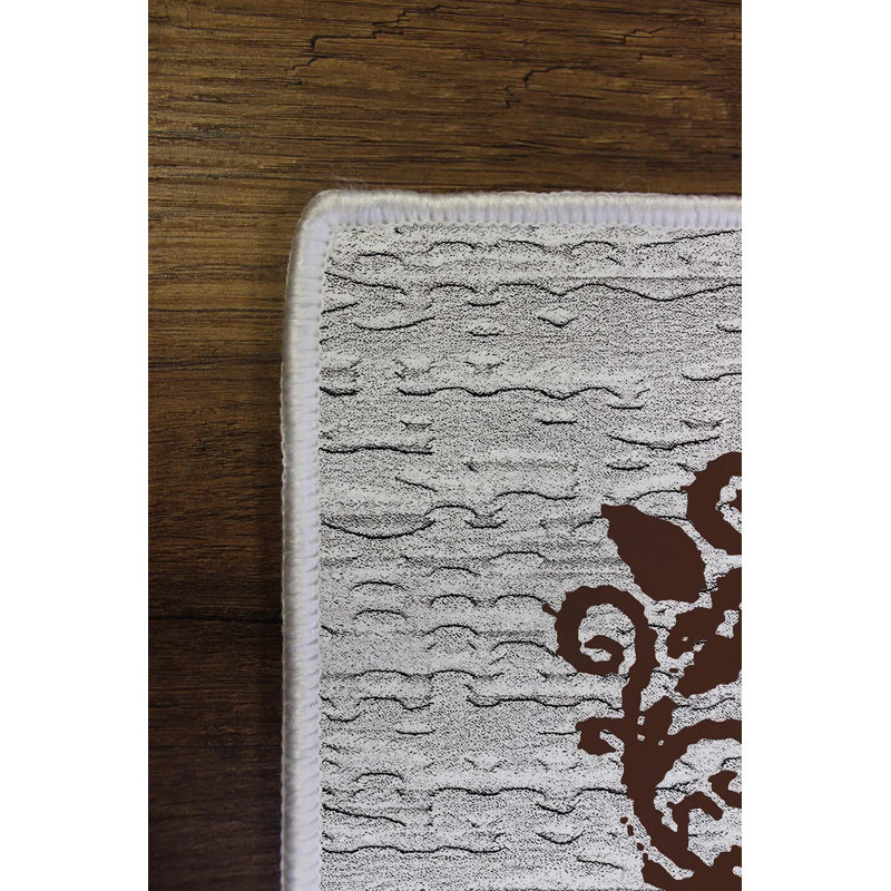 Premium Woven Area Rug (1.6 x 2.6 Feet), 100% Polyester, 0.3 in Pile Height | Antibacterial, Non-Slip PVC Dot Underside | Machine Washable, 3D Digital Print | Ideal for Living Room, Bedroom & Entryway Decor