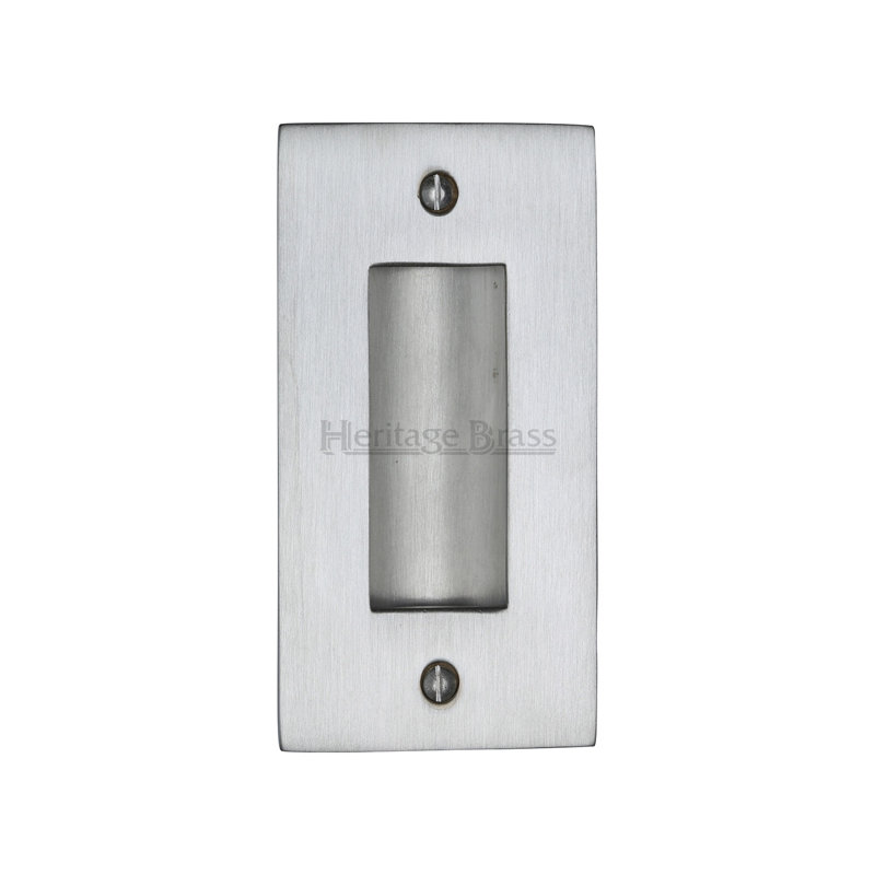 Heritage Brass Heritage Flush Pull, 10.16 cm H, Satin Chrome