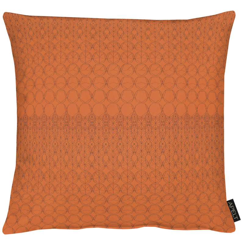 Square Cushion Cover, Orange