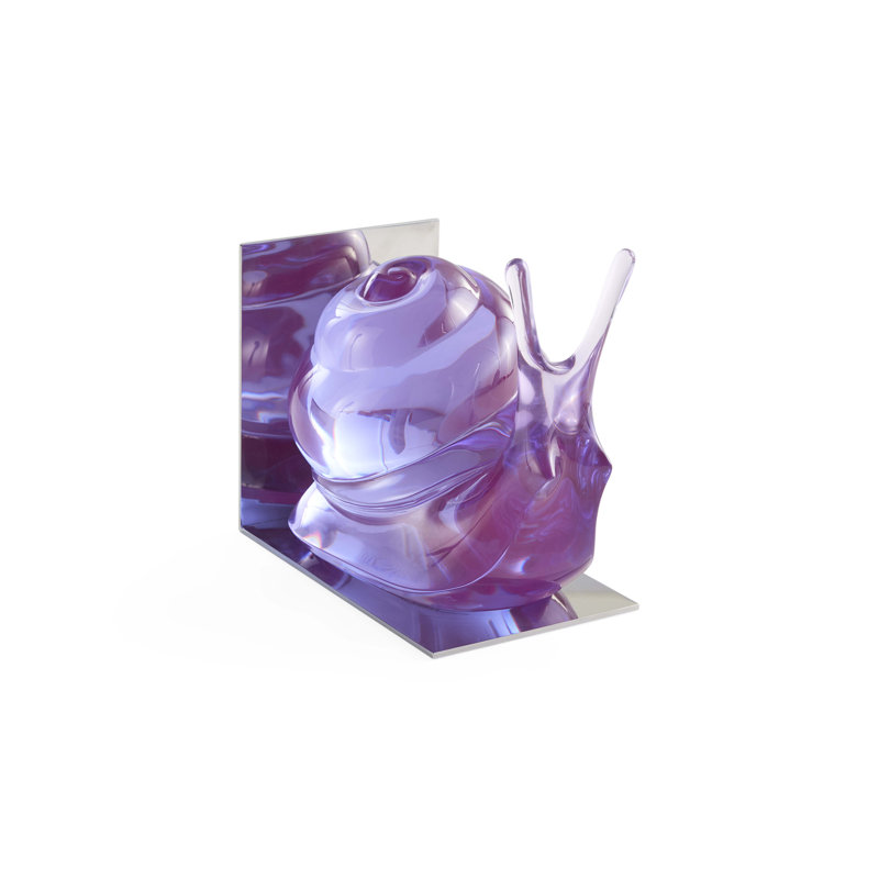 Acrylic Snail Bookend Set