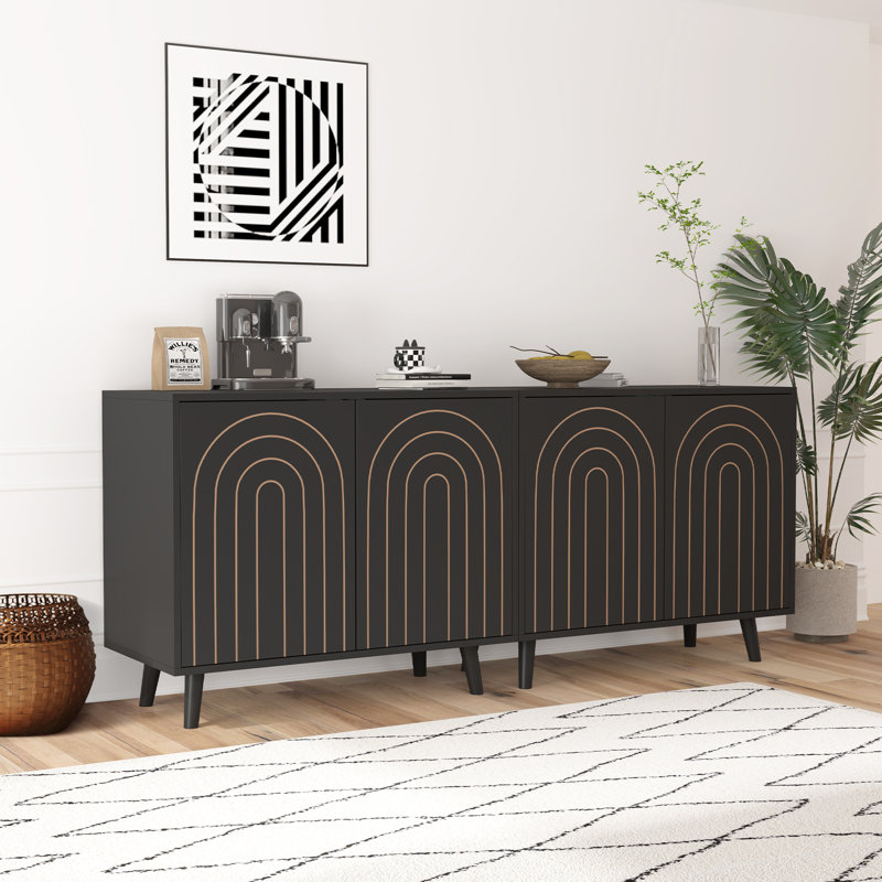 Cabinet décoratif, Noir, noir, noir, noir