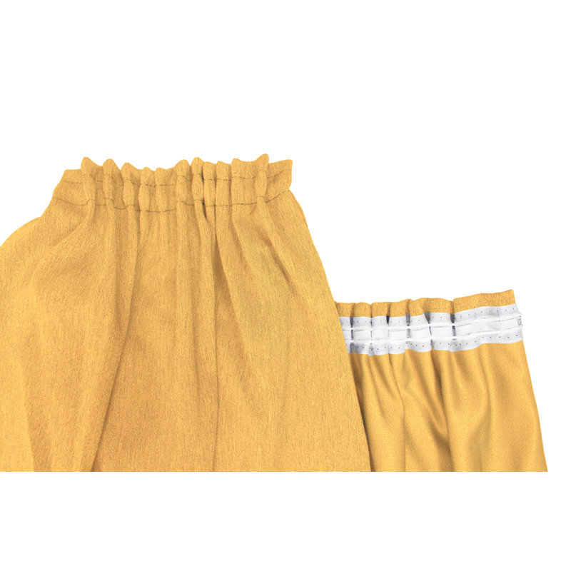 Quade Room Darkening Curtain Pair, 180cm H x 135cm W, Light yellow