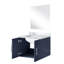 Meuble-lavabo bleu marine avec comptoir en marbre Miroir, fermeture en douceur, meuble-lavabo décoratif 22 H, comptoir, options de rangement pratiques-1650007082