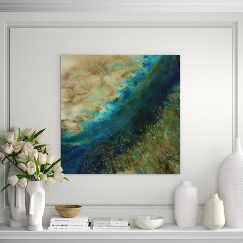 Shimmering II Painting by Blakely Bering, 40" H x 40" W x 1.5" D, Plexi