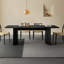 62.99" Black Rectangle Solid Wood Dining Tables-1355422867