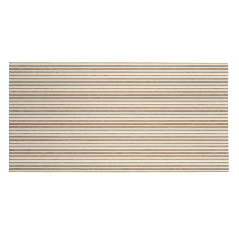 Bois 24x48 Warm White Taupe Ceramic Large Format Fluted Wall Tile (15.5 sq ft/case) - 2 Pack, Warm White