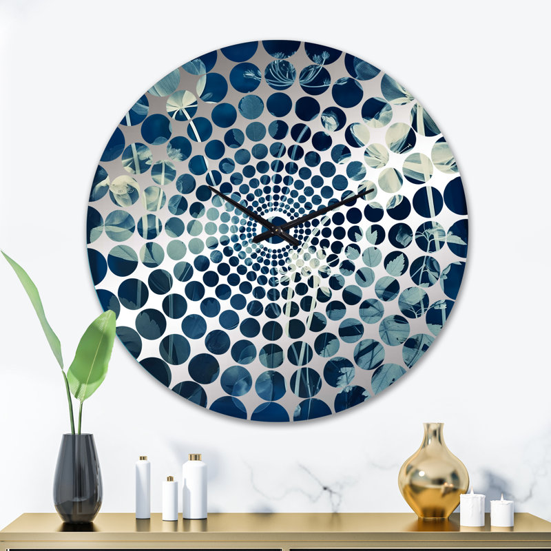 Horloge murale Tsula - Abstract Botanicals, Très grand