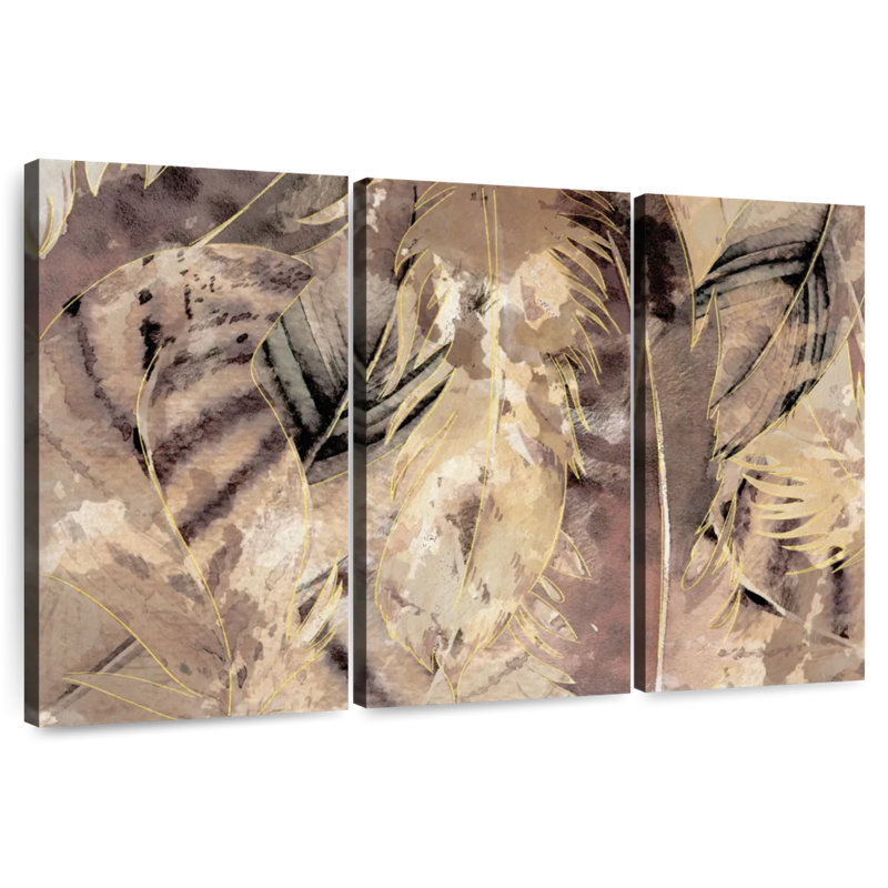 Tas de plumes brunes Kerner, H 20 po x l 33 po