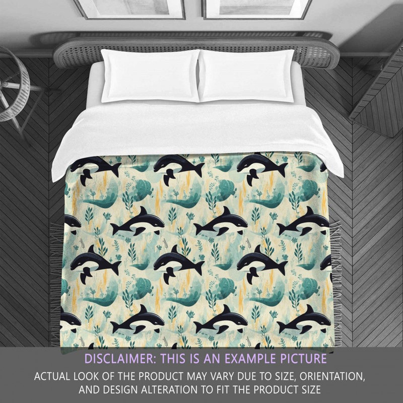 Brajan Killer WhaleBrajan Bedding, Twin Comforter