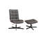 Fauteuil d'appoint pivotant en similicuir Trunell-1855815576
