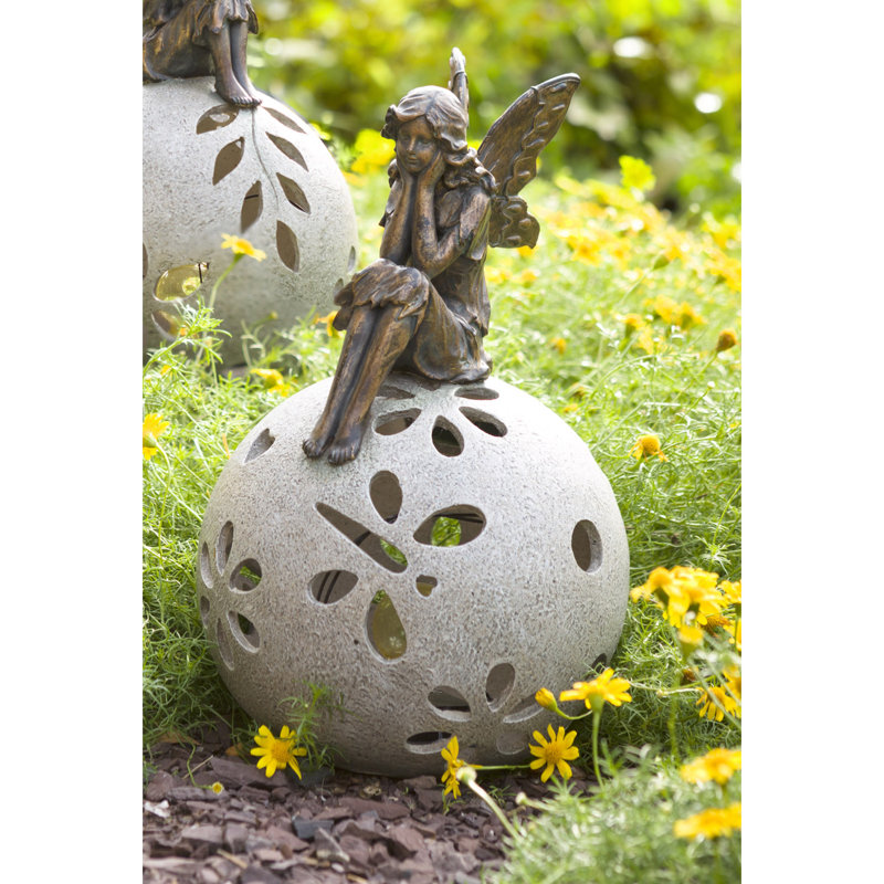 Romain Fairy Globe Garden Art