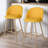 Asotin 26" Seat Height Swivel Upholstered Counter Stools Barstool with Backrest Footrest for Kitchen Island Dining Room-1854403124-1854403130